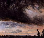 Johan Christian Dahl Cloud Study with Horizon France oil painting artist